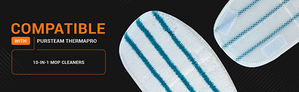 Microfiber Steam Mop Pad for PurSteam ThermaPro 10-in-1