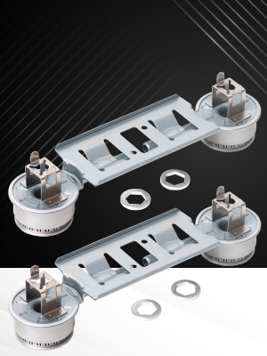 WB16K10026 Double Burner Assembly