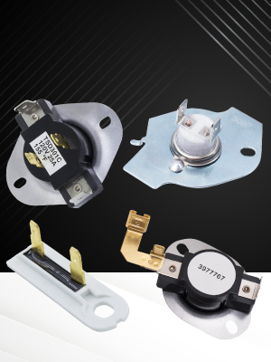 3387134 Cycling Thermostat 3392519 Thermal Fuse 3977393 Cut-Off 3977767 High-Limit Thermostat