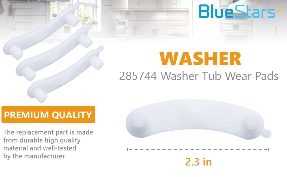 285744 Tub Wear Pads pack 3
