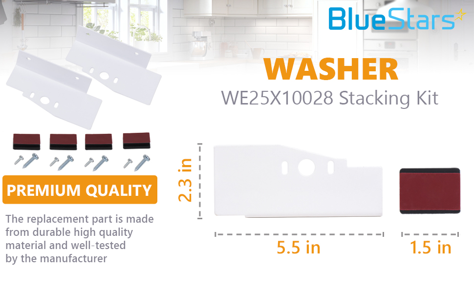 WE25X10028 Washer Stacking Kit 1472658 AP4362880 WE25X10018 WG04A00107