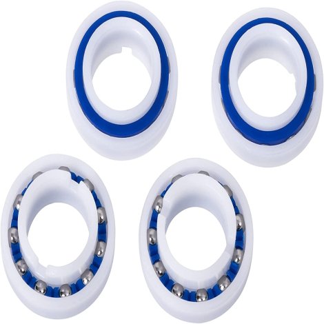 Ultra Durable Pool Cleaner Wheel Bearings Replacement Parts by Blue Stars - Exact Fit for Polaris 180/280 Pool Cleaners Part C-60 C60 - Pack of 4