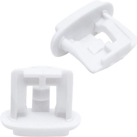 Ultra Durable WD12X10304 Dishwasher Upper Rack Slide End Cap Replacement Part by BlueStars – Exact Fit For GE & Kenmore Dishwashers - Replaces AP4484666 WD12X344 WD30X97 PS2370502 - PACK OF 2