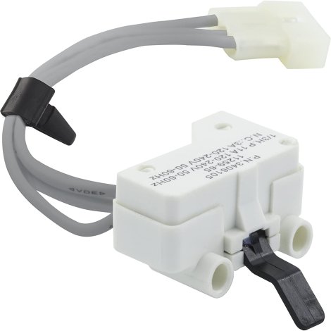 Ultra Durable 3406105 Dryer Door Switch Replacement Part by BlueStars - Easy to Install - Exact Fit for Kenmore Whirlpool KitchenAid - Replaces 3405104 3405105 3406104 WP3406105 AP6008560 PS11741700