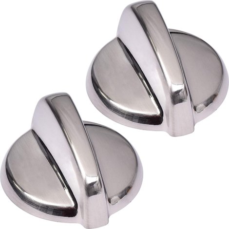 BlueStars Heavy Duty WB03T10325 Range Metal Knob Replacement Part Exact Fit for General Electric Ranges - Replaces 2691864 AP5690210 PS3510510 - Pack of 2