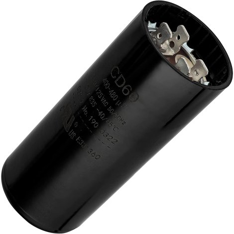 Universal Fit 400-480 uf/MFD 110-125 VAC Round Motor Start Capacitor 50/60 Hz AC Electric Replacement Part by BlueStars