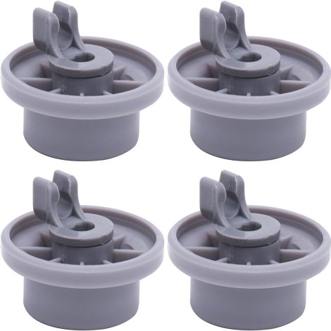 Ultra Durable 165314 Dishwasher Lower Rack Wheel Bosch Dishwasher Parts by BlueStars - Exact Fit for Bosch & Kenmore Dishwashers - Replaces 420198 423232 AP2802428 PS8697067 - PACK OF 4