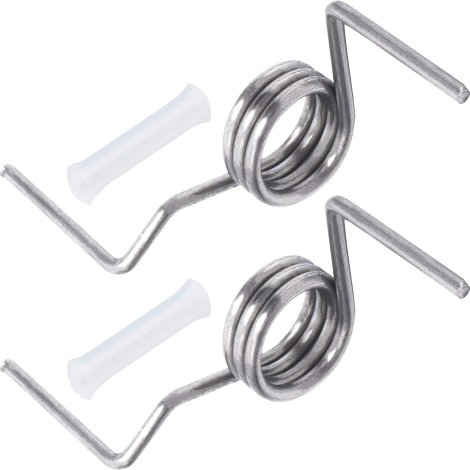 DA81-01345B & DA81-01346A Refrigerator French Door Spring and White Sleeves Pin Set Replacement by BlueStars - Exact Fit for Samsung Refrigerators Models RF267AFWP RF267HERS RF268ABBP RF268ABPN