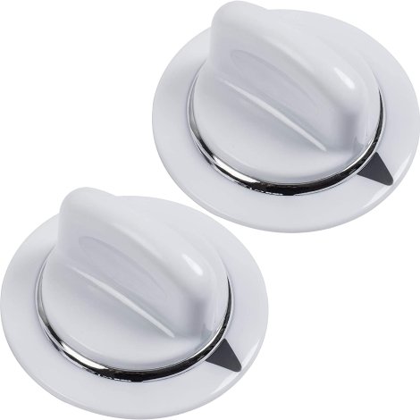 [PACK OF 2] BlueStars Ultra Durable WE01X20374 Dryer Timer Knob Replacement Part – Exact Fit for General Electric & Hotpoint Dryers – Replaces PS8769912 AP5805160 WE1M589 WE1M856