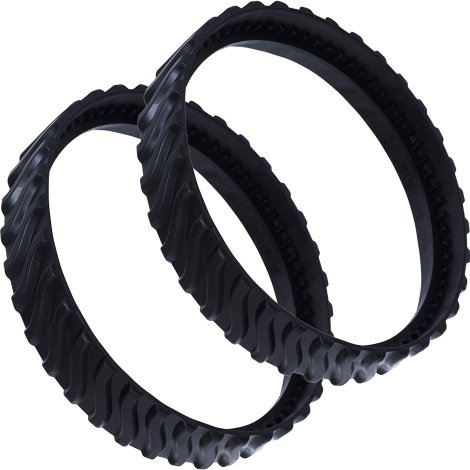 BlueStars Ultra Durable R0526100 Exact Track Replacement Tire Track Wheel Exact Fit for Baracuda MX8 MX6 Pool Cleaners - Heavy Duty Rubber - Improves The tire Life Cycle by 50% - Pack of 2