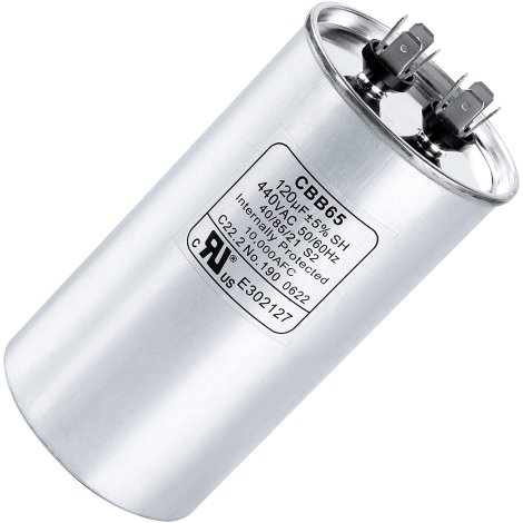 120 uf 370-440VAC Volts ±5% Round Run Capacitor 50/60 Hz AC Electric Replacement Part by Blue Stars