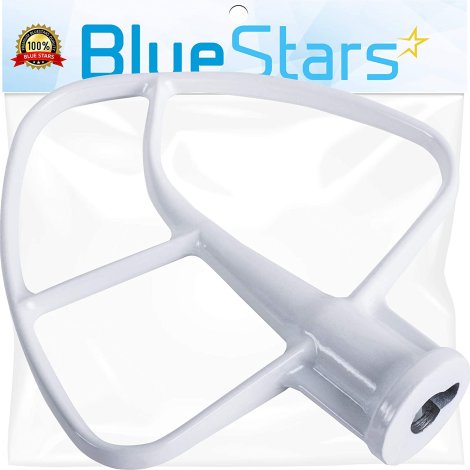 Ultra Durable K45B Coated Flat Beater Replacement Part by Blue Stars - Exact Fit for KitchenAid & Whirlpool Mixers - Replaces WPW10672617