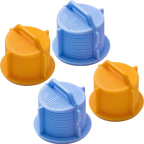 Ultra Durable AGM73269501 Washer Water Inlet Valve Filter Screen Replacement part by BlueStars - Exact Fit for LG & Kenmore Washers, 1810261, B00AMF8MR6 (Blue & Oranger, 2 sets)