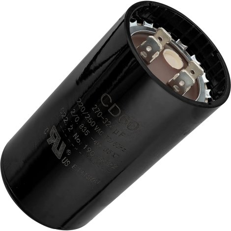 Ultra Durable 270-324 Mfd uF 250VAC Round Motor Start Capacitor 50/60 Hz AC Electric Replacement Part by Blue Stars