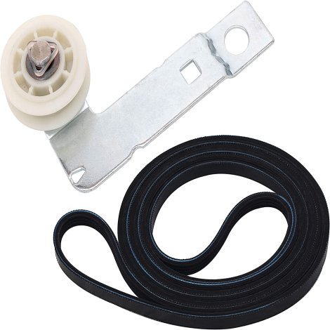 Ultra Durable W10837240 & 661570 Dryer Belt and Pulley Kit Replacement Part by BlueStars – Exact Fit For Whirlpool & Kenmore Dryers - Replaces 661570V 661570VP PS11726337 W10118754