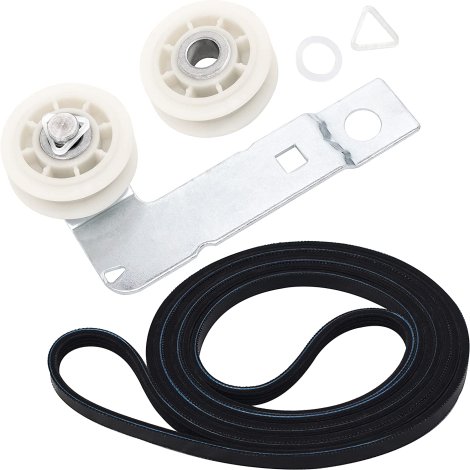 UPGRADED Ultra Durable 661570 & 279640 & W10837240 Dryer Belt and Pulley Kit Replacement Part by BlueStars – Exact Fit For Whirlpool & Kenmore Dryers - Replaces 661570V 661570VP AP3094197 PS11726337