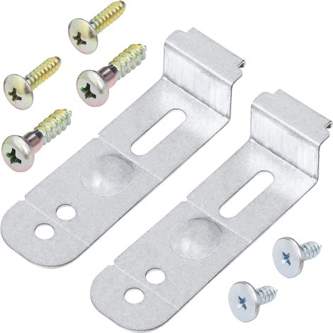 Ultra Durable DD94-01002A Dishwasher Assembly-Install Kit (2 Mounting Brackets & Mounting Screws) by BlueStars - Exact Fit for Samsung Dishwashers - Replaces 2077601 AP4450818 PS4222710