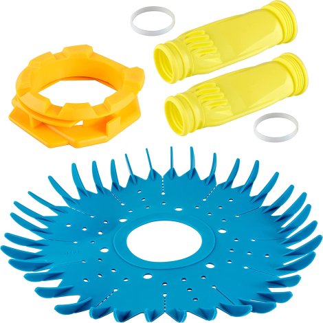 Pool Cleaner W70329 Finned Disc & W69698 Diaphragm & W70327 Foot Pad Kit Replacement Part by Blue Stars - Exact Fit for Zodiac Baracuda G2,G3 or G4, Ranger 1500 Models, etc.