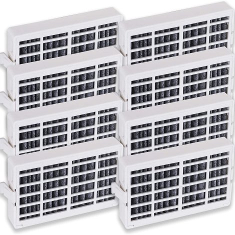 [LATEST VERSION] Ultra Durable W10311524 Refrigerator Air Filter Replacement Part by Blue Stars - Exact Fit For Whirlpool & KitchenAid Refrigerators - Replaces AIR1, W10315189, W10335147 - PACK OF 8