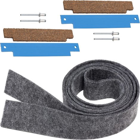 Ultra Durable 33001807 & 306508 Dryer Drum Felt Seal With Tumbler Bearing Kit by BlueStars - Exact Fit for Whirlpool & Kenmore Dryers - Replaces WP33001807 306508VP PS1804752 AP4037304