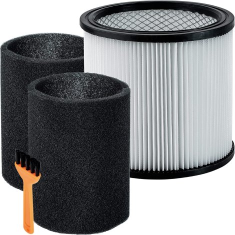 Premium Quality Replacement HEPA Filters Kit for ShopVac 90304 90350 90333, Compatible with ShopVac 5 Gallon by BlueStars (1 Filter + 2 Foams + 1 Brush)