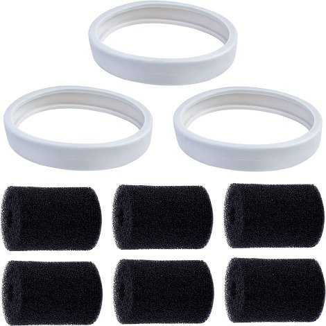 BlueStars Ultra Durable 3 Packs All Purpose Tire C10 & 6 Packs 9-100-3105 Sweep Hose Scrubber - Get Extra Part for Polaris Pool Cleaner 180 280 380 480