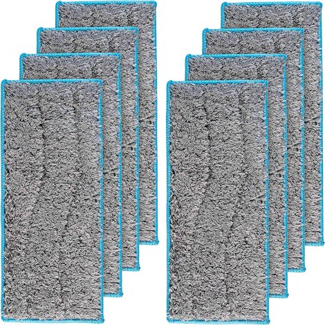 i-Robot m6 Washable and Reusable Wet Mopping Pads for Braava Jet Replacement by Blue Stars - Pack of 8